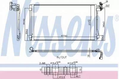 NISSENS 940793 -  Конденсатор, кондиционер
