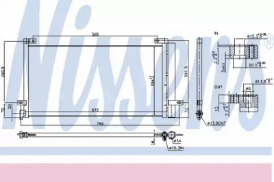 NISSENS 940803 -  Конденсатор, кондиционер