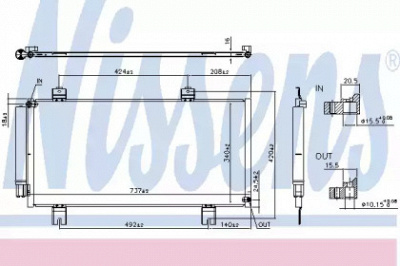 NISSENS 941039 -  Конденсатор, кондиционер
