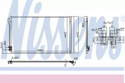 NISSENS 941054 -  Конденсатор, кондиционер