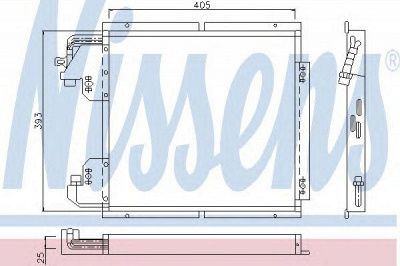 NISSENS 94132 -  Конденсатор, кондиционер