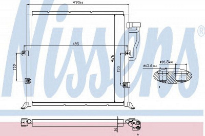 NISSENS 94157 -  Конденсатор, кондиционер