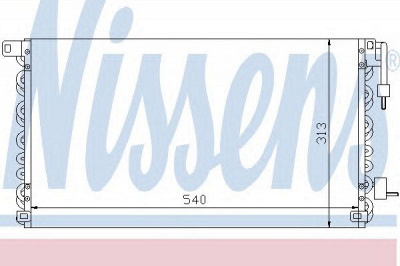 NISSENS 94193 -  Конденсатор, кондиционер
