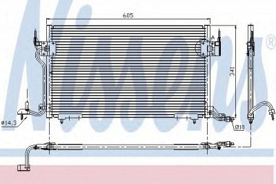 NISSENS 94200 -  Конденсатор, кондиционер