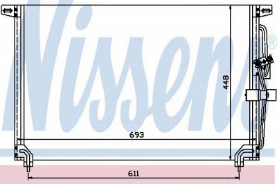 NISSENS 94232 -  Конденсатор, кондиционер