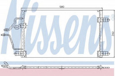 NISSENS 94245 -  Конденсатор, кондиционер