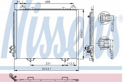 NISSENS 94285 -  Конденсатор, кондиционер