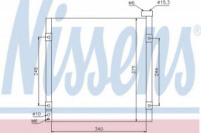 NISSENS 94290 -  Конденсатор, кондиционер
