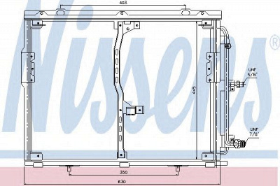 NISSENS 94330 -  Конденсатор, кондиционер