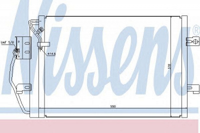 NISSENS 94373 -  Конденсатор, кондиционер