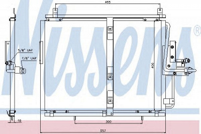 NISSENS 94377 -  Конденсатор, кондиционер