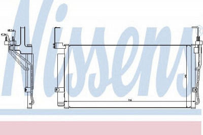 NISSENS 94451 -  Конденсатор, кондиционер