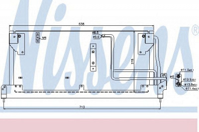 NISSENS 94502 -  Конденсатор, кондиционер
