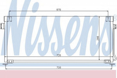 NISSENS 94507 -  Конденсатор, кондиционер