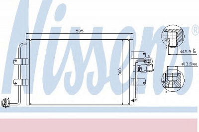 NISSENS 94522 -  Конденсатор, кондиционер