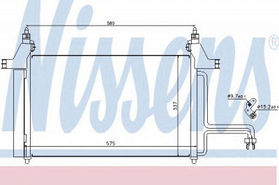NISSENS 94610 -  Конденсатор, кондиционер