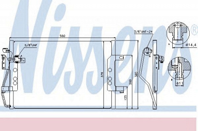 NISSENS 94613 -  Конденсатор, кондиционер
