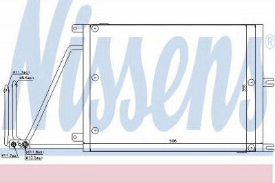 NISSENS 94623 -  Конденсатор, кондиционер
