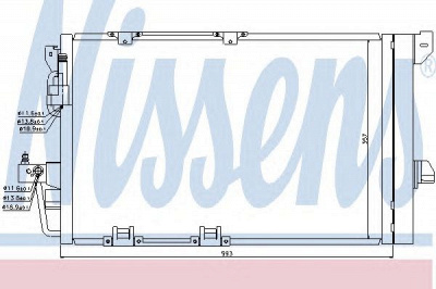 NISSENS 94650 -  Конденсатор, кондиционер