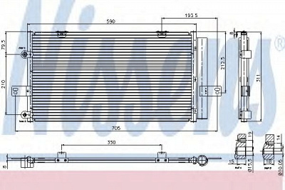 NISSENS 94652 -  Конденсатор, кондиционер
