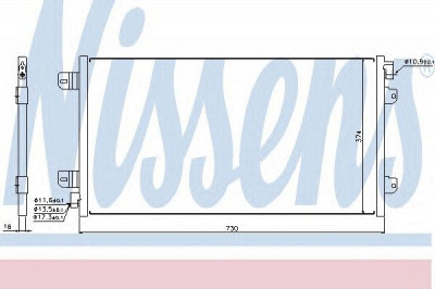 NISSENS 94659 -  Конденсатор, кондиционер
