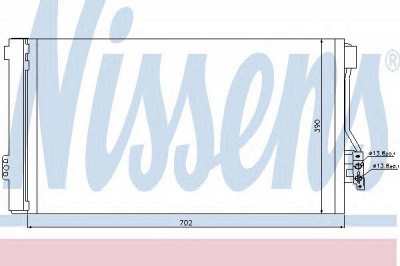 NISSENS 94674 -  Конденсатор, кондиционер