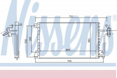 NISSENS 94699 -  Конденсатор, кондиционер