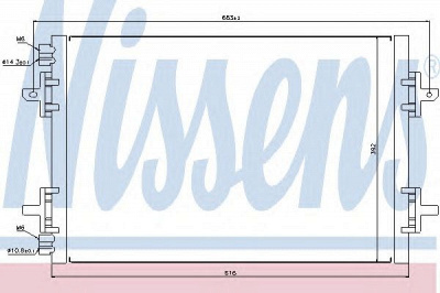 NISSENS 94750 -  Конденсатор, кондиционер