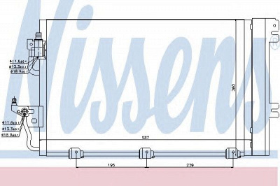 NISSENS 94767 -  Конденсатор, кондиционер