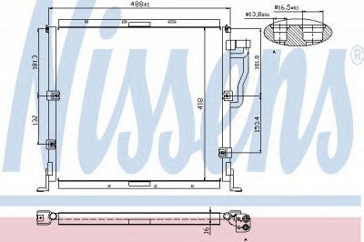 NISSENS 94770 -  Конденсатор, кондиционер