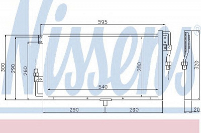 NISSENS 94819 -  Конденсатор, кондиционер