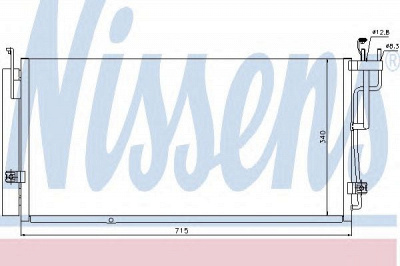 NISSENS 94823 -  Конденсатор, кондиционер