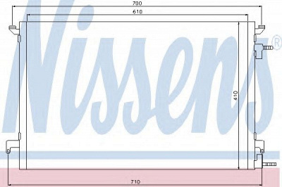 NISSENS 94852 -  Конденсатор, кондиционер
