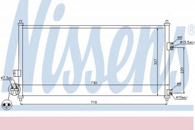 NISSENS 94889 -  Конденсатор, кондиционер