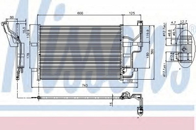 NISSENS 94902 -  Конденсатор, кондиционер