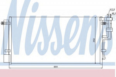 NISSENS 94993 -  Конденсатор, кондиционер
