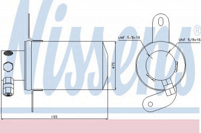 NISSENS 95228 -  Осушитель, кондиционер
