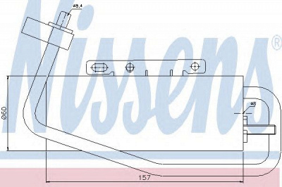 NISSENS 95338 -  Осушитель, кондиционер
