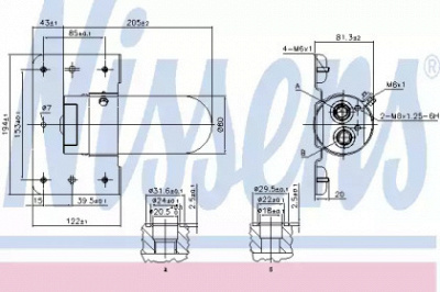 NISSENS 95508 -  Осушитель, кондиционер