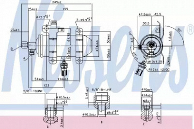 NISSENS 95509 -  Осушитель, кондиционер