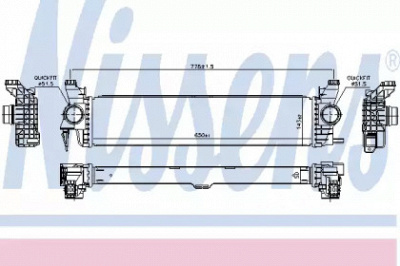 NISSENS 96016 -  Интеркулер