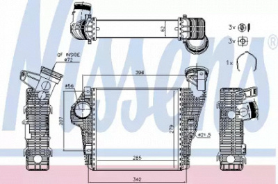 NISSENS 961426 -  Интеркулер