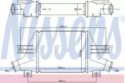 NISSENS 96163 -  Интеркулер