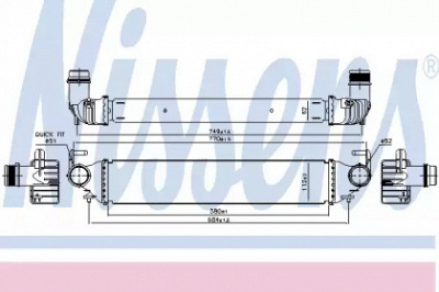 NISSENS 96166 -  Интеркулер