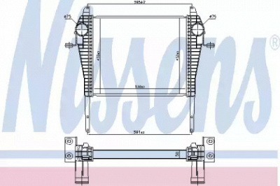 NISSENS 96184 -  Интеркулер