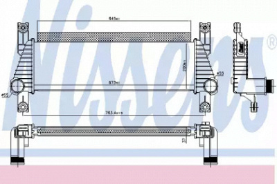 NISSENS 96222 -  Интеркулер