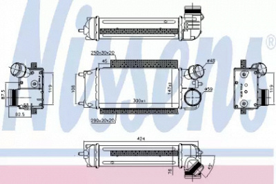 NISSENS 96228 -  Интеркулер