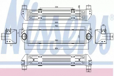 NISSENS 96243 -  Интеркулер