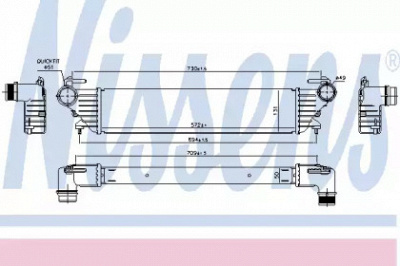 NISSENS 96272 -  Интеркулер