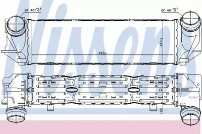 NISSENS 96321 -  Интеркулер